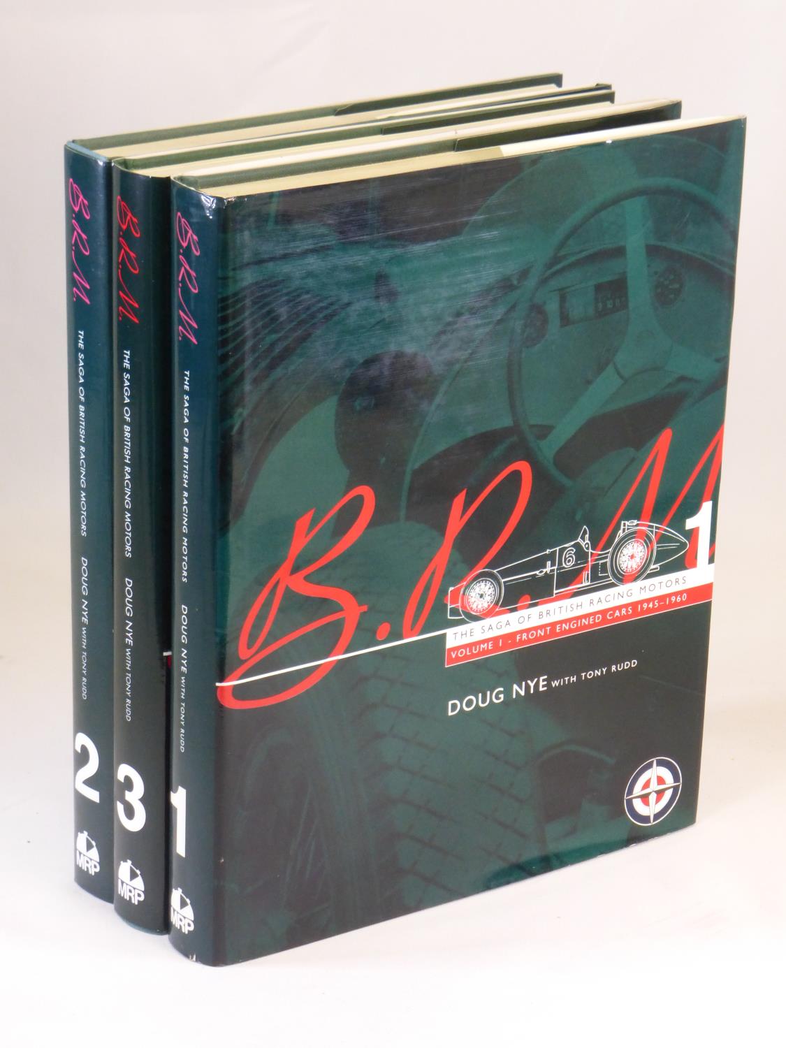 B.R.M. - A Saga of British Racing Motors. Three hardbacked numbered volumes by Motor Racing