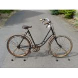 Peugeot Loop Frame Bicycle. With a later Peugeot headstock badge, this bicycle probably dates from