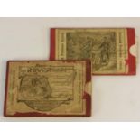 Rover. A c1888 Bacon map on folded cloth, housed in a card pocket, itself with a J K Starley & Co