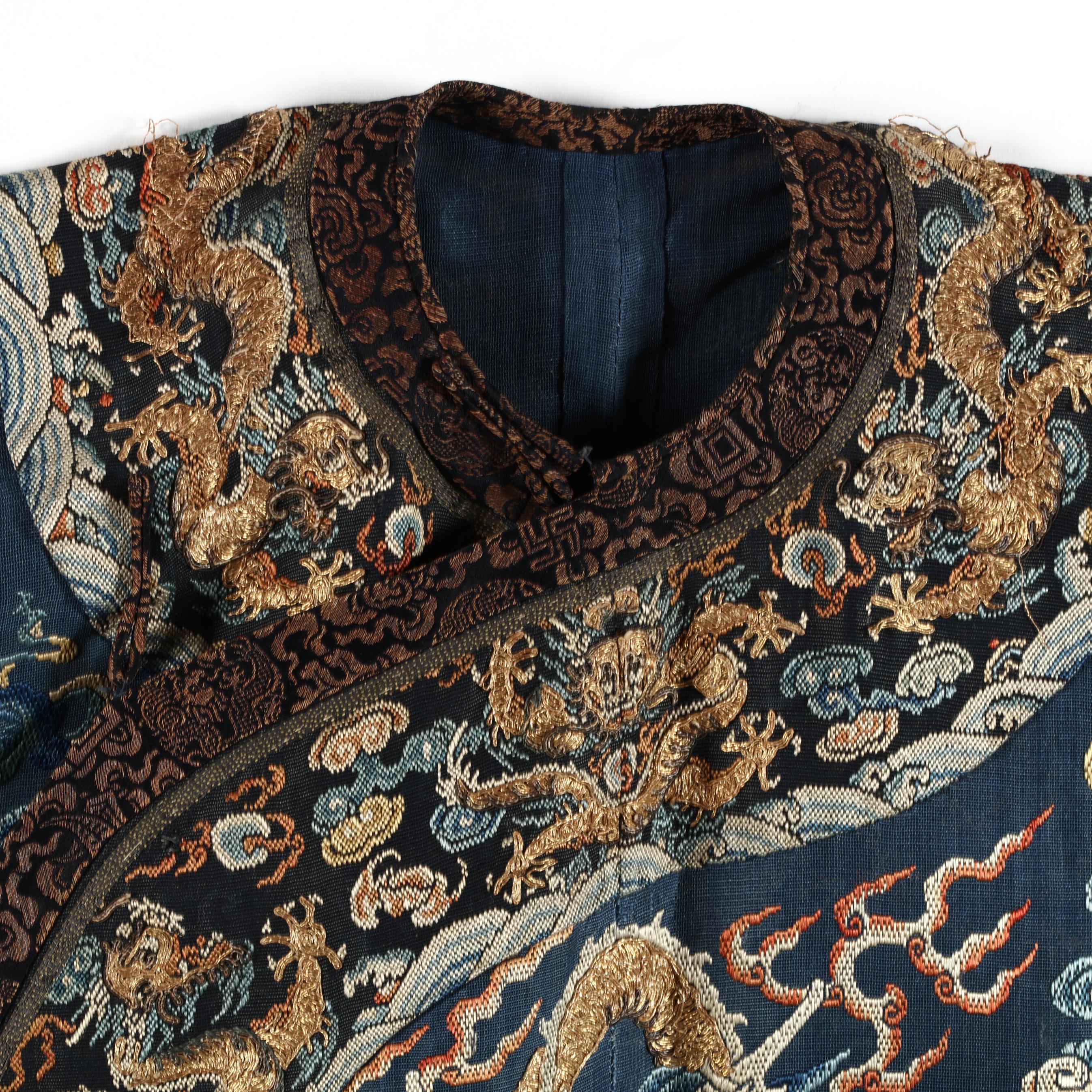 A Chinese Men's Dragon Robe JifuQing dynasty (1644-1912), 19th century ...
