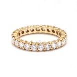 18KT Gold and Diamond Eternity Band, Suna