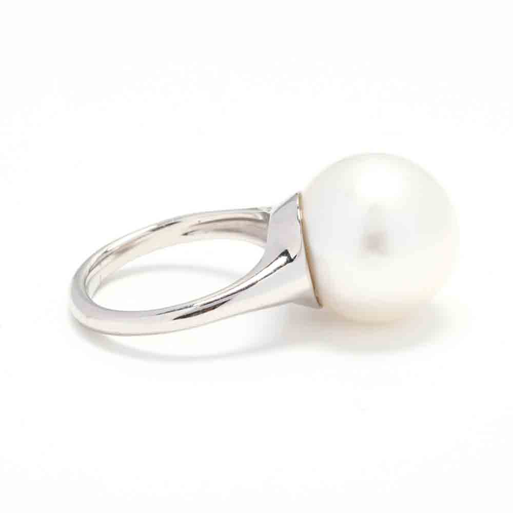 Platinum and South Sea Pearl Ring, Suna Brothers - Image 3 of 6