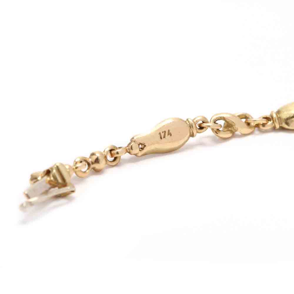 18KT Gold Tulip Chain Necklace, Georg Jensen - Image 3 of 4