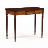 New England Federal Inlaid Mahogany Card Table