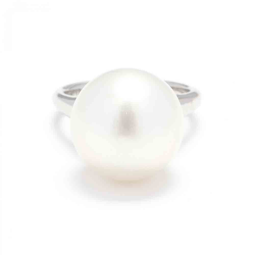 Platinum and South Sea Pearl Ring, Suna Brothers