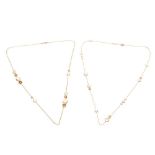 Two 18KT Gem-Set Station Necklaces, Marco Bicego and Ippolita