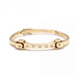 18KT Gold and Diamond Bracelet, Italy