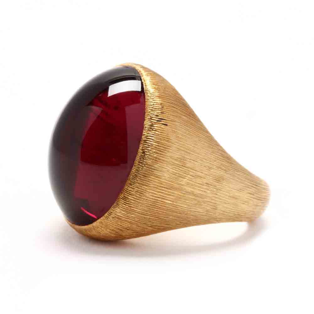 18KT Gold and Rubellite Ring, Henry Dunay - Image 4 of 6