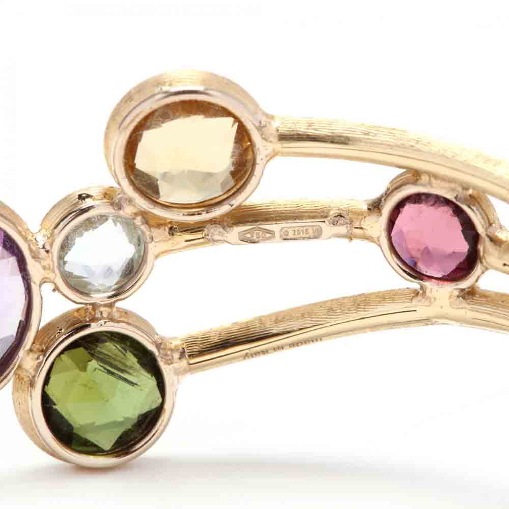 18KT Gold and Multi-Gemstone "Jaipur" Cuff Bracelet, Marco Bicego - Image 6 of 6