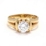 18KT Gold and Diamond Engagement Ring, Henry Dunay
