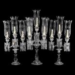 Baccarat Three Piece Crystal Girandole Set