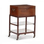 Edwardian Inlaid Mahogany Humidor On Stand