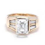 Emerald Cut Diamond Ring