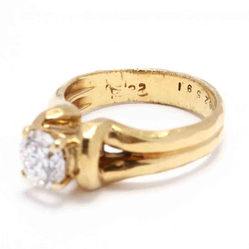 18KT Gold and Diamond Engagement Ring, Henry Dunay - Image 5 of 6