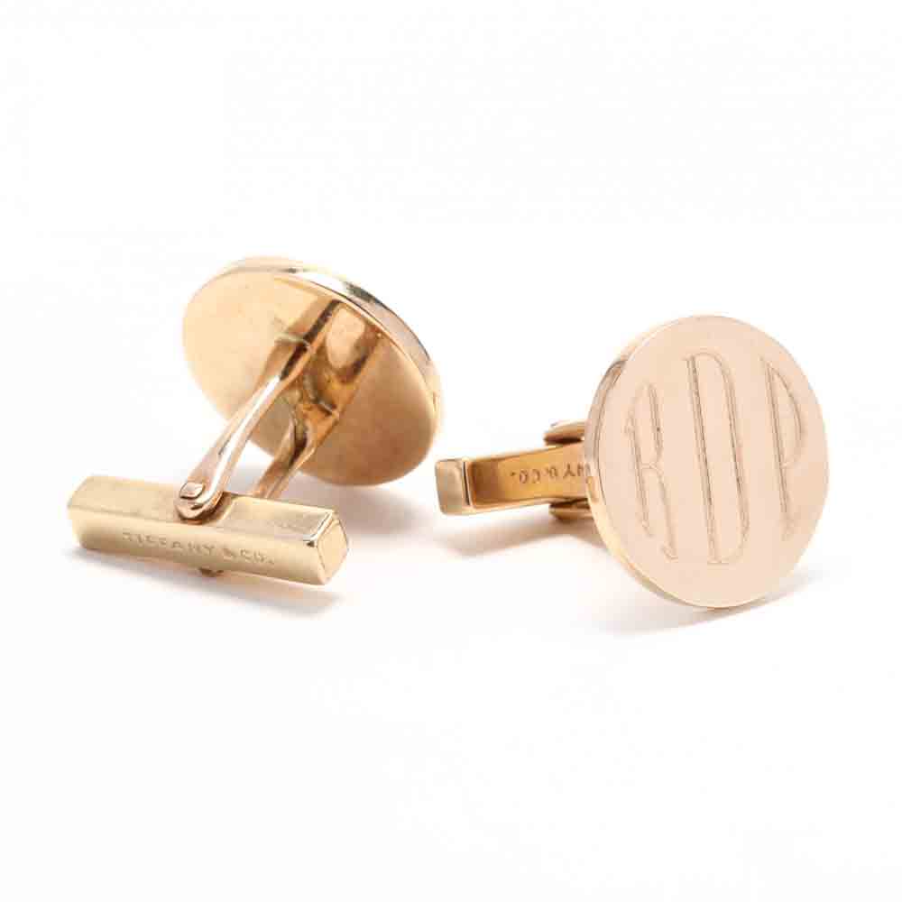 Two Pairs of 14KT Gold Cufflinks, Tiffany & Co. - Image 2 of 6
