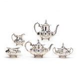 Reed & Barton "Hampton Court Shield" Sterling Silver Tea & Coffee Ser