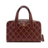 A Wild Stitch Leather Handbag, Chanel