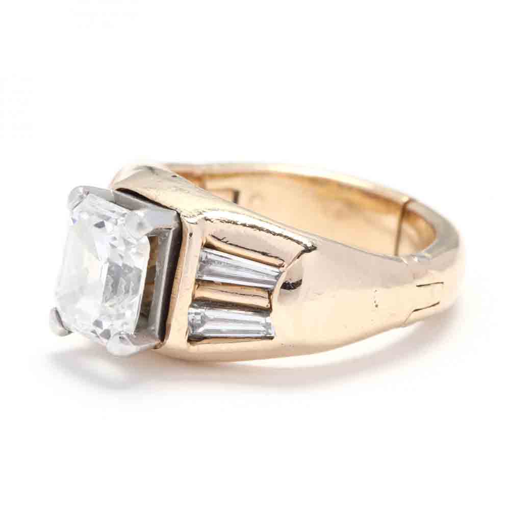 Emerald Cut Diamond Ring - Image 4 of 5