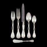 Puiforcat "Royal" Sterling Silver Flatware Service