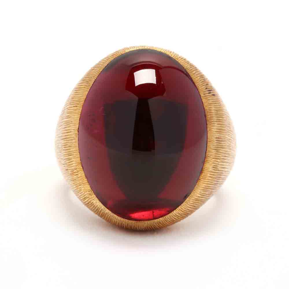 18KT Gold and Rubellite Ring, Henry Dunay