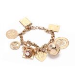 Vintage Gold Charm Bracelet