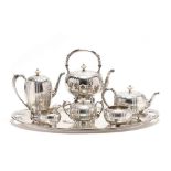 An American Seven Piece Sterling Silver Coffee & Tea Service