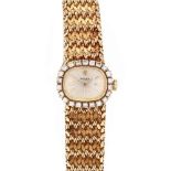 Lady's Vintage 14KT Gold and Diamond Watch, Rolex