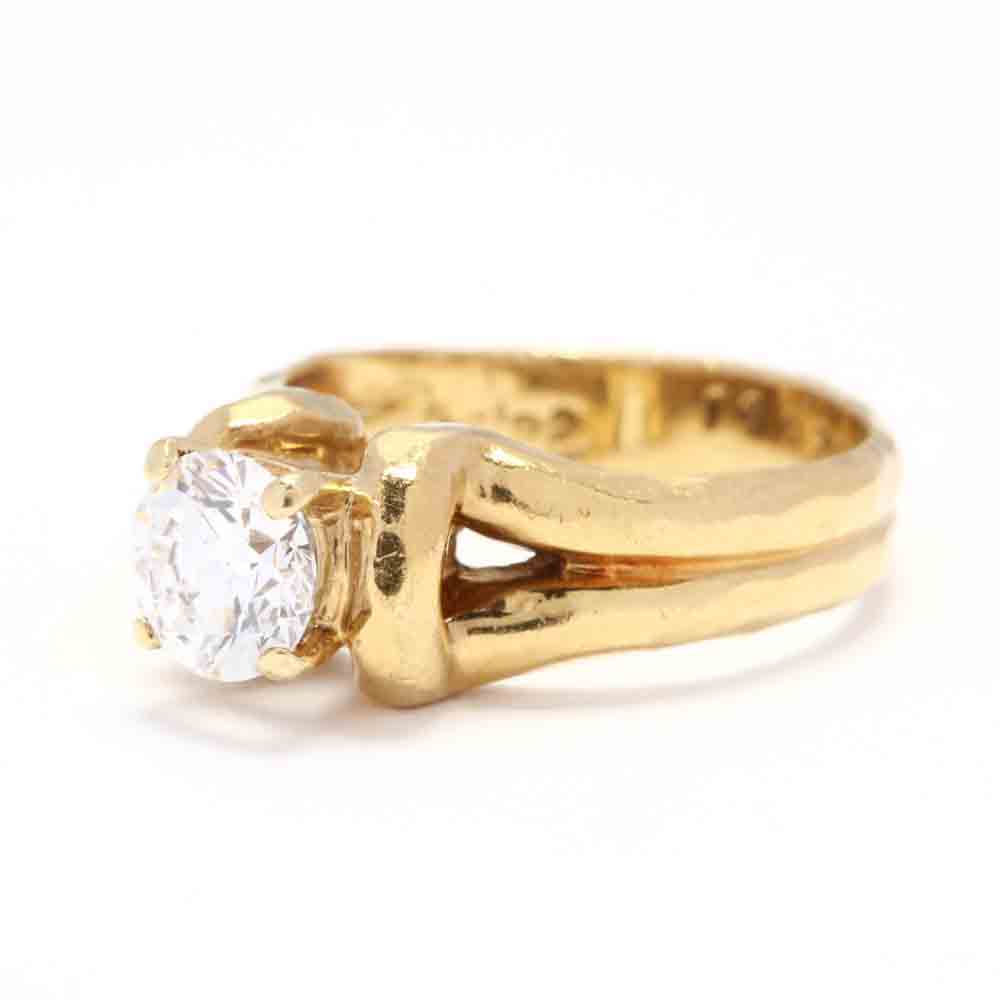 18KT Gold and Diamond Engagement Ring, Henry Dunay - Image 4 of 6