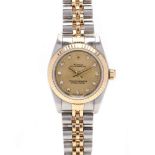 Lady's Two Tone Oyster Perpetual Watch, Rolex