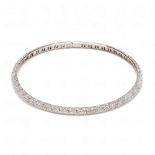 18KT White Gold and Diamond Choker Necklace