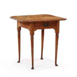 New England Queen Anne Maple One Drawer Table