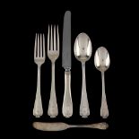 Tiffany & Co. "Flemish" Sterling Silver Flatware Service