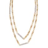 Bi-Color 18KT Gold and Diamond Necklace