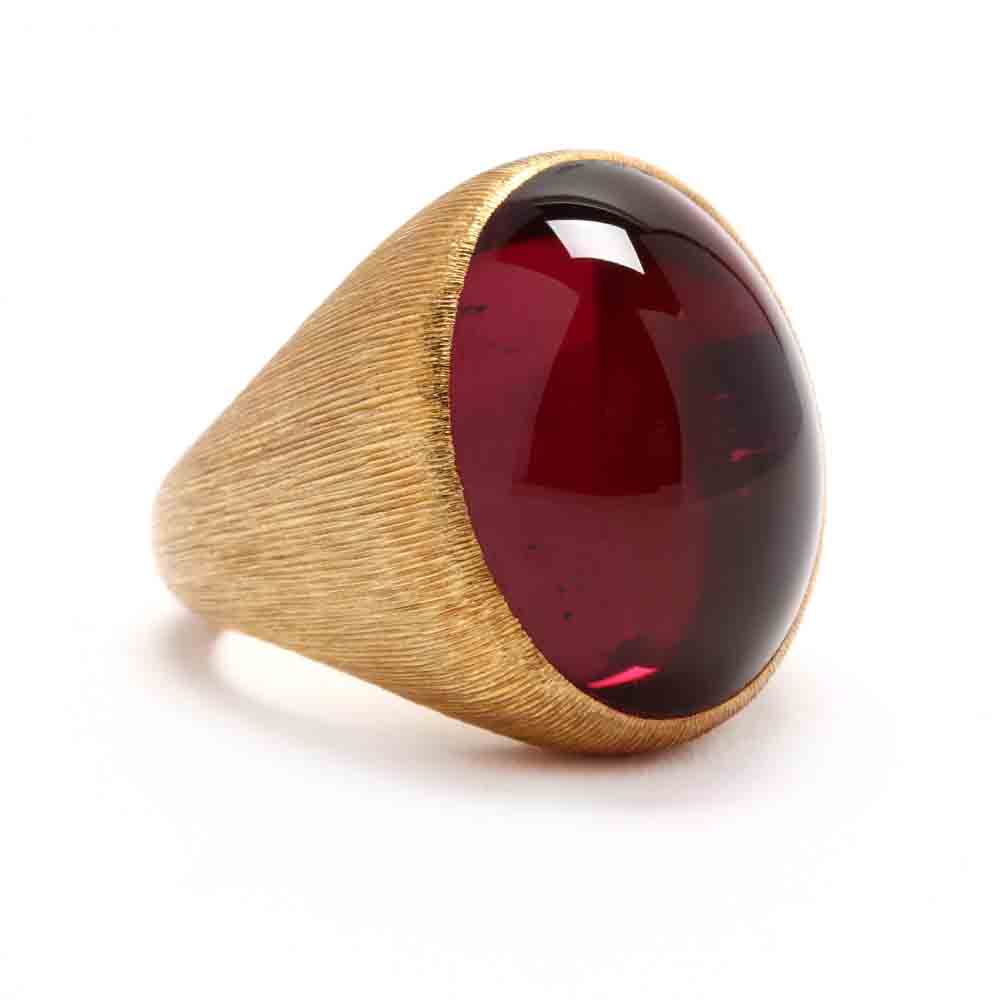 18KT Gold and Rubellite Ring, Henry Dunay - Image 2 of 6