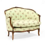 Louis XV Style Carved Fruitwood Settee