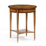 Theodore Alexander, Regency Style Inlaid One Drawer Side Table