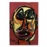 Peter Keil (German, born 1942), Large Expressionist Portrait