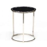 Theodore Alexander, Vanucci, Steel and Glass Side Table