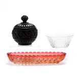 Three Baccarat Crystal Serving Items