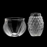 Two Lalique Crystal Vases