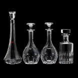 Four Baccarat Crystal Decanters