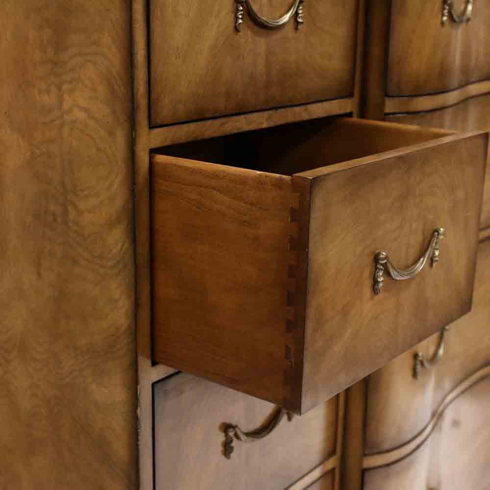 Theodore Alexander, Italianate Burlwood Block Front Chest of Drawers - Image 5 of 9