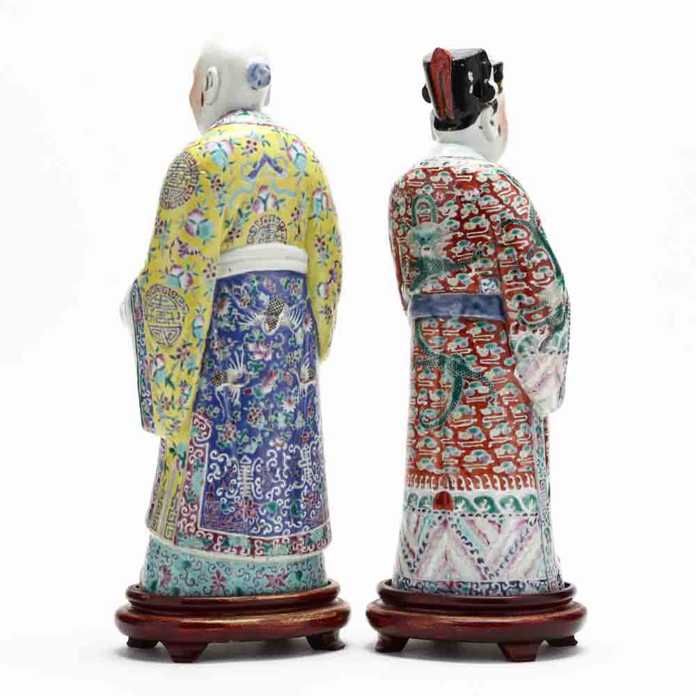 Two Chinese Famille Rose Porcelain Figures - Image 2 of 5