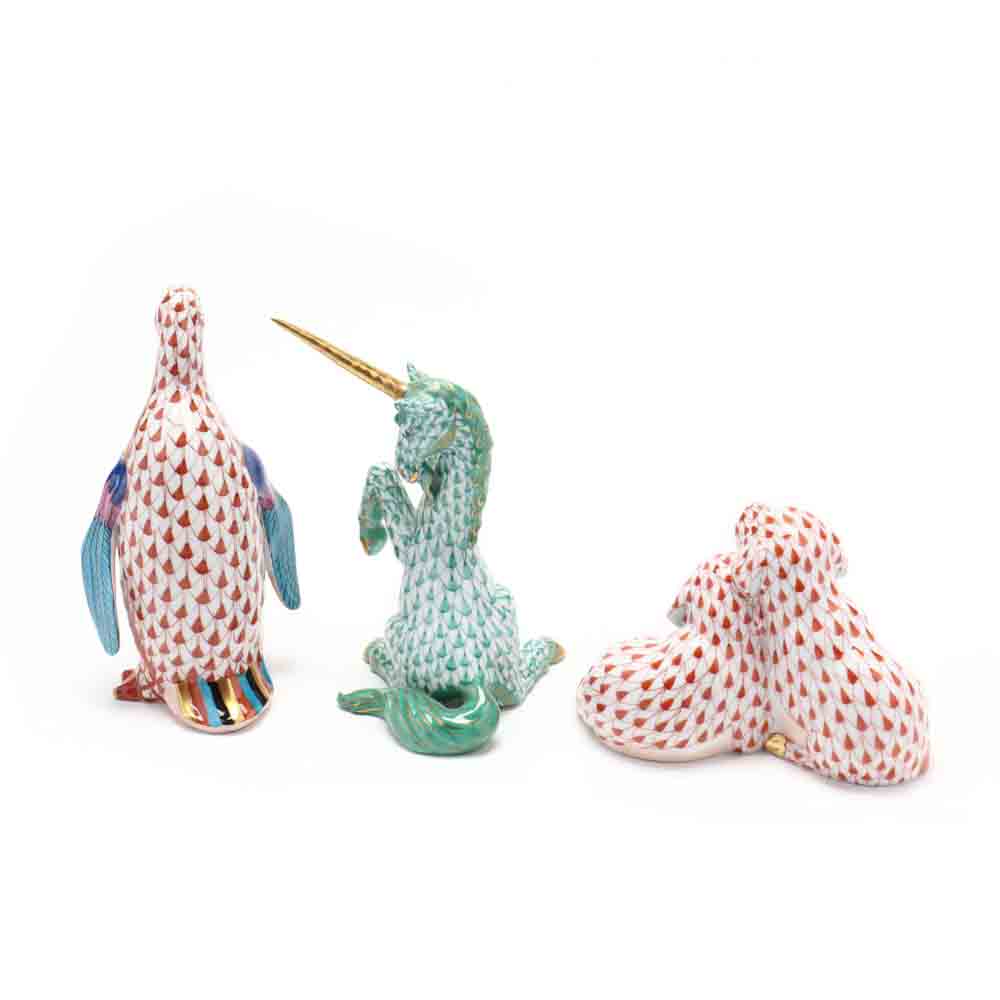 Three Herend Porcelain Animals - Image 4 of 6