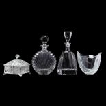 Four Glass Serving Items
