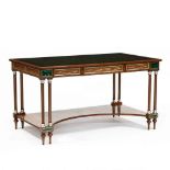 Theodore Alexander, Hermitage Collection, Malachite Inlaid Executive Desk