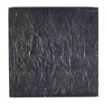 A Textured Abstract Painting in Black