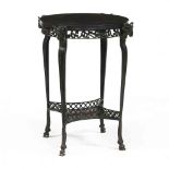 att. Theodore Alexander, Neoclassical Style Patinated Bronze Side Table