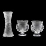 Three Pieces of Lalique Crystal