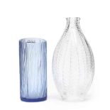 Lalique, Two Crystal Vases